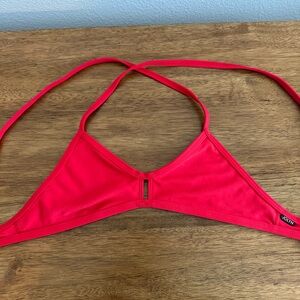 JOLYN Clothing Red “Vent” Bikini Top